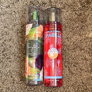 Bath & Body Works Fairytale & Vanilla Confetti Sparkle Mist Duo bnib